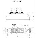Semikron Danfoss 1200 V 82 A Diode Rectifier Diode 3-Pin SEMIPACK1 SKKD 81/12