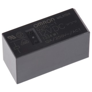 Omron Panel Power Relay 12V DC Coil 12A Switching Current SPDT G2RL-1 DC12