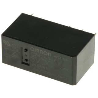 Omron Power Relay PCB Mount SPDT Contact Configuration 5V DC Coil 16A Switching Current G2RL-1-E DC5