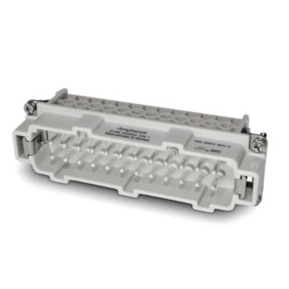 Amphenol Industrial Heavy Duty Power Connector Insert Male 24 Contacts 16A 500V C146 Series C14610A0240021