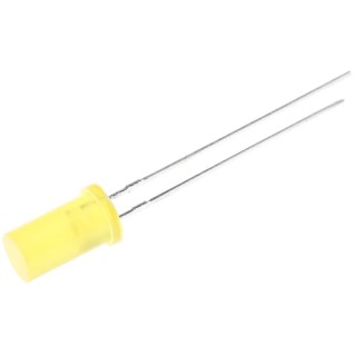 Kingbright 2.1 V Yellow LED 5 mm (T-1 3/4) Through Hole Cylindrical L-483YDT