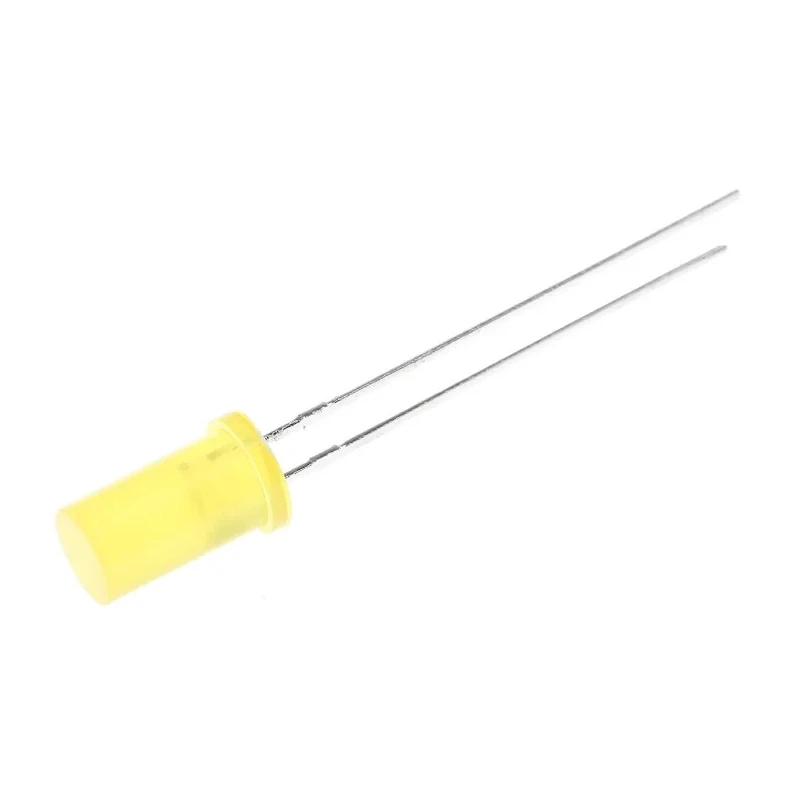 Kingbright 2.1 V Yellow LED 5 mm (T-1 3/4) Through Hole Cylindrical L-483YDT