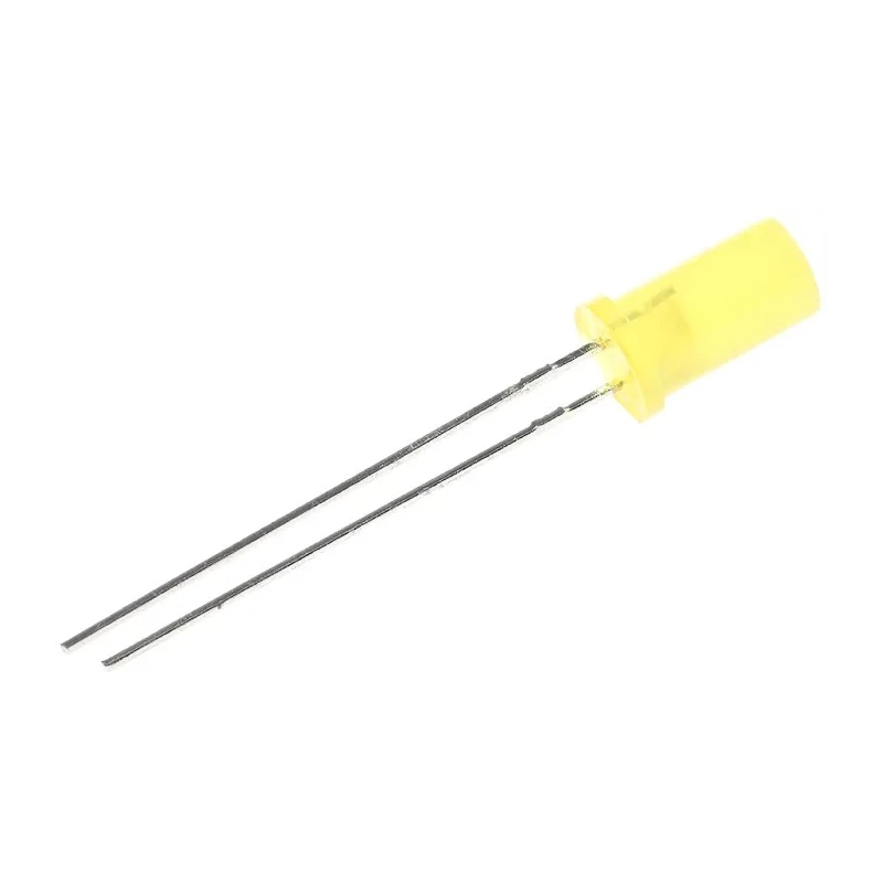 Kingbright 2.1 V Yellow LED 5 mm (T-1 3/4) Through Hole Cylindrical L-483YDT