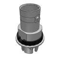 Samtec BNC7T Series Coaxial Connector PCB Male BNC, 75 Ω, Straight Body Edge Mount BNC7T