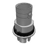 Samtec BNC7T Series Coaxial Connector PCB Male BNC, 75 Ω, Straight Body Edge Mount BNC7T