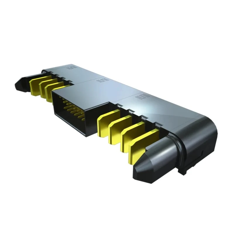 Samtec ET60T Series Right Angle Surface PCB Header 8 Contacts 2.54 mm Pitch 3 Row Shrouded 