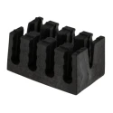 RS PRO Black Polyamide 66 Cable Retainer with 4 Apertures, 40mm x 25mm 229-3989