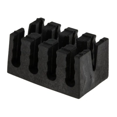 RS PRO Black Polyamide 66 Cable Retainer with 4 Apertures, 40mm x 25mm 229-3989
