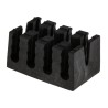 RS PRO Black Polyamide 66 Cable Retainer with 4 Apertures, 40mm x 25mm 229-3989