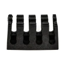 RS PRO Black Polyamide 66 Cable Retainer with 4 Apertures, 40mm x 25mm 229-3989
