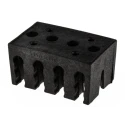 RS PRO Black Polyamide 66 Cable Retainer with 4 Apertures, 40mm x 25mm 229-3989