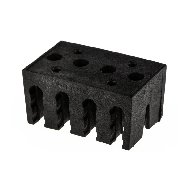 RS PRO Black Polyamide 66 Cable Retainer with 4 Apertures, 40mm x 25mm 229-3989