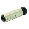 Amphenol Industrial C091 7 Pole Straight M16 DIN Connector, 7A Current, 100V, IP67 Rated, Screw Coupling C09131D1071012