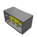 Samtec MPT Series Vertical Through Hole PCB Header, 3 Contacts, 5 mm Pitch, 1 Row, Shrouded MPT-03-6.30-01-L-V
