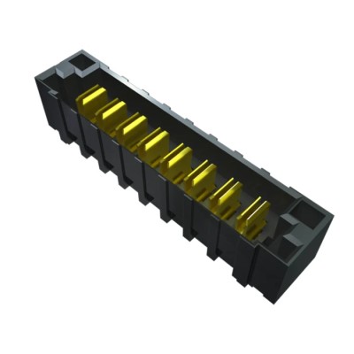 Samtec PET Series Shrouded Right Angle Through Hole PCB Header, 8 Contacts, 6.35 mm Pitch, 2 Row, Gold PET-04-02-L-RA-SD