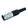 Amphenol Industrial T3-4 6 Pole Straight M16 DIN Connector, 300V, 5A, IP40, Screw Coupling, Female Contact, Brass T3401002U