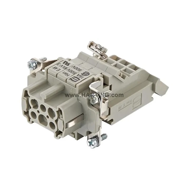 HARTING Heavy Duty Power Connector Insert, Han B Series Female, 6 Contacts, 16A, 500V 09330064725