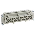HARTING Heavy Duty Power Connector Insert 16A 500V Han ES Series Female 24 Contacts 09330242716