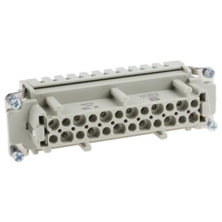 HARTING Heavy Duty Power Connector Insert 16A 500V Han ES Series Female 24 Contacts 09330242716