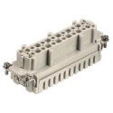 HARTING Heavy Duty Power Connector Insert 16A 500V Han ES Series Female 24 Contacts 09330242716