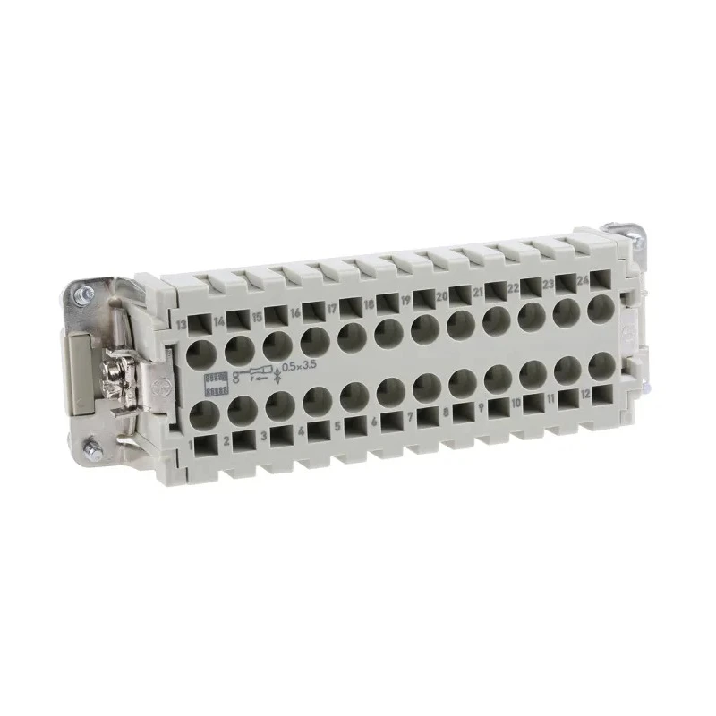 HARTING Heavy Duty Power Connector Insert 16A 500V Han ES Series Female 24 Contacts 09330242716