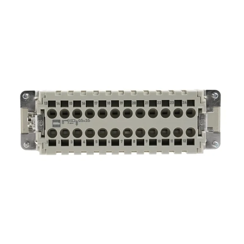 HARTING Heavy Duty Power Connector Insert 16A 500V Han ES Series Female 24 Contacts 09330242716