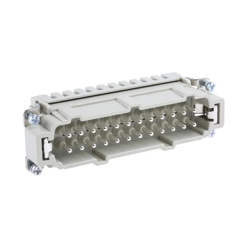 HARTING Heavy Duty Power Connector Insert, Han ES Series Male, 16A Current Rating, 500V, 24 Contacts, IP65, Model 09330242616