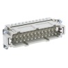 HARTING Heavy Duty Power Connector Insert, Han ES Series Male, 16A Current Rating, 500V, 24 Contacts, IP65, Model 09330242616