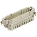 HARTING Heavy Duty Power Connector Insert, Han ES Series Male, 16A Current Rating, 500V, 24 Contacts, IP65, Model 09330242616