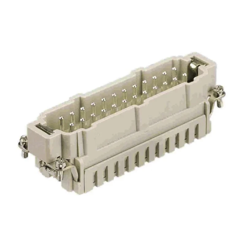HARTING Heavy Duty Power Connector Insert, Han ES Series Male, 16A Current Rating, 500V, 24 Contacts, IP65, Model 09330242616