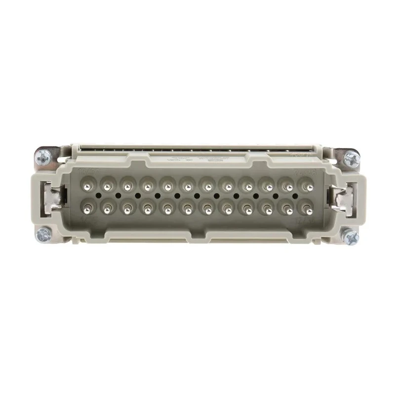 HARTING Heavy Duty Power Connector Insert, Han ES Series Male, 16A Current Rating, 500V, 24 Contacts, IP65, Model 09330242616