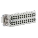 HARTING Heavy Duty Power Connector Insert, Han ES Series Male, 16A Current Rating, 500V, 24 Contacts, IP65, Model 09330242616