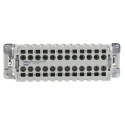 HARTING Heavy Duty Power Connector Insert, Han ES Series Male, 16A Current Rating, 500V, 24 Contacts, IP65, Model 09330242616