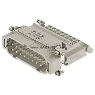 HARTING Heavy Duty Power Connector Insert 16A Han B Series Male 16 Contacts 09330164625