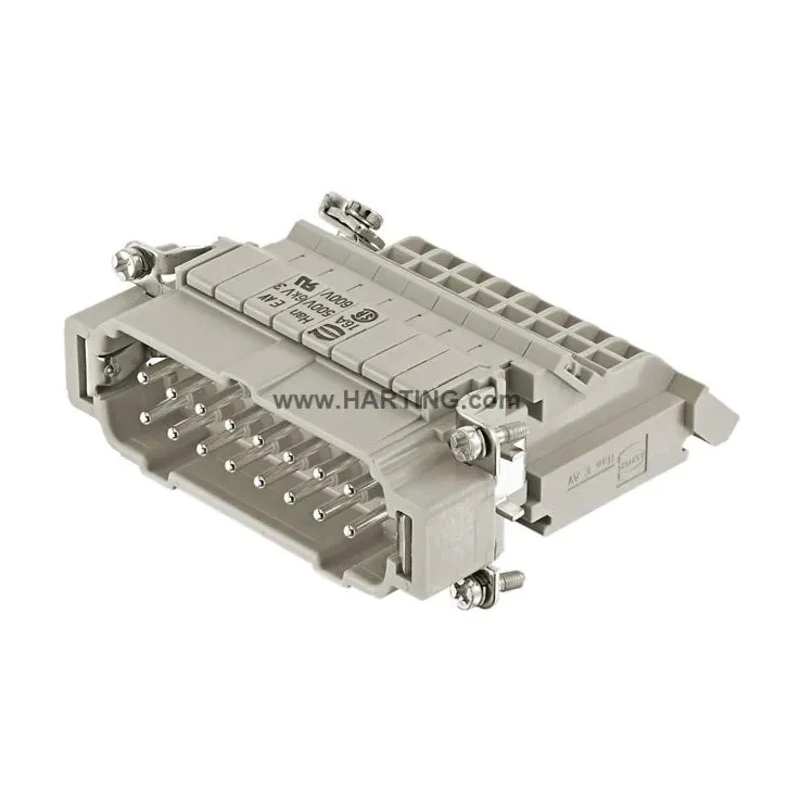 HARTING Heavy Duty Power Connector Insert 16A Han B Series Male 16 Contacts 09330164625