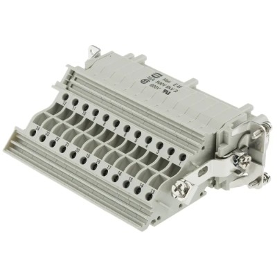 HARTING Heavy Duty Power Connector Insert 16A, Han B Series Female, 24 Contacts 09330244725