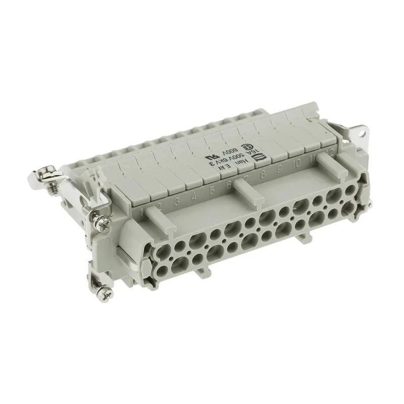 HARTING Heavy Duty Power Connector Insert 16A, Han B Series Female, 24 Contacts 09330244725