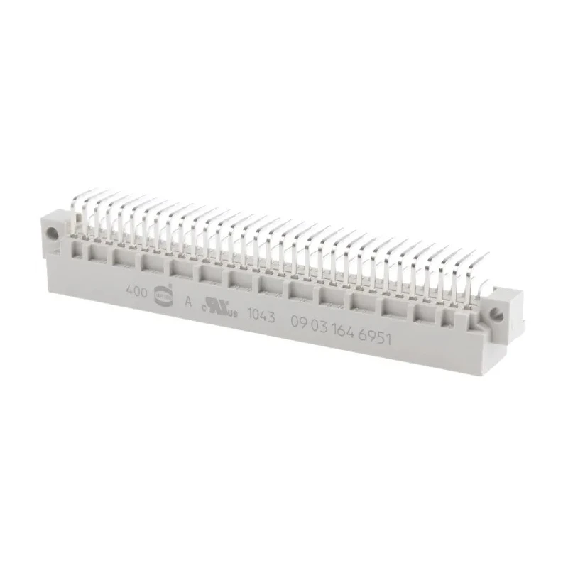 HARTING DIN 41612 64 Way 2.54 mm Pitch Type Through Hole 2 Row Male Right Angle Connector 09031646951