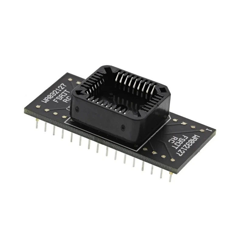 Winslow Straight Through Hole Mount 2.54 mm Pitch IC Socket Adapter, PLCC to DIP WA032127FSAJTRC