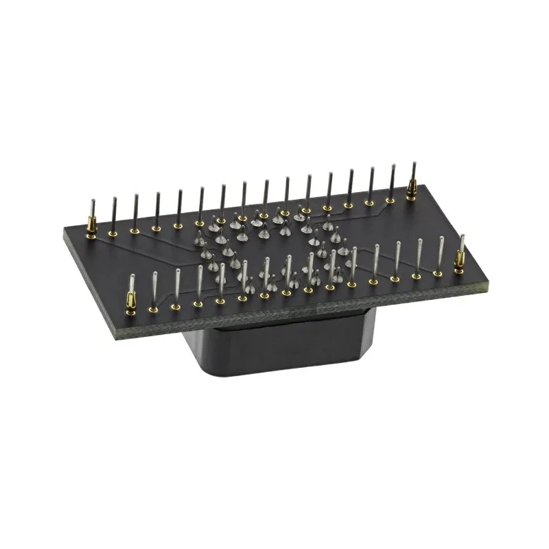 Winslow Straight Through Hole Mount 2.54 mm Pitch IC Socket Adapter, PLCC to DIP WA032127FSAJTRC