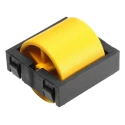 RS PRO Zinc Plated Steel Round Conveyor Roller 24 mm Diameter x 33.3 mm Length Flange Fixing 150 N Dynamic Load 229-9169