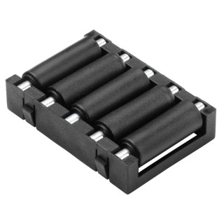 RS PRO Zinc Plated Steel Round Conveyor Roller 9 mm Diameter x 50 mm Length, Steel (Zinc Plated) Spindle, Dynamic 229-9196