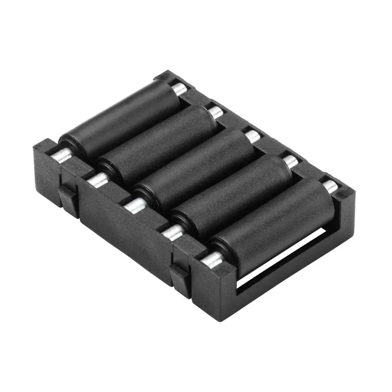 RS PRO Zinc Plated Steel Round Conveyor Roller 9 mm Diameter x 50 mm Length, Steel (Zinc Plated) Spindle, Dynamic 229-9196