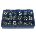 JCS Hi-Torque Stainless Steel Hose Clip Kit 157 Pieces 10 Sizes MCZAB1RS