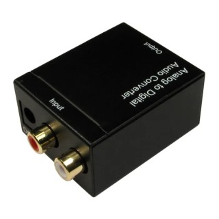 RS PRO Black 5 Port Analogue to Digital Audio Converter RCA to Coaxial 48 KHz Sampling Rate 229-9941