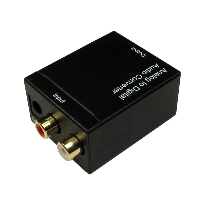 RS PRO Black 5 Port Analogue to Digital Audio Converter RCA to Coaxial 48 KHz Sampling Rate 229-9941