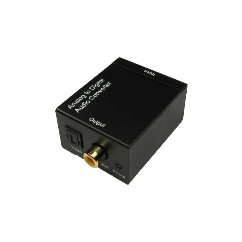 RS PRO Black 5 Port Analogue to Digital Audio Converter RCA to Coaxial 48 KHz Sampling Rate 229-9941