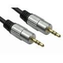 RS PRO Male 3.5 mm Stereo Jack to Male 3.5 mm Stereo Jack Auxiliary Cable Black 1m 229-9932