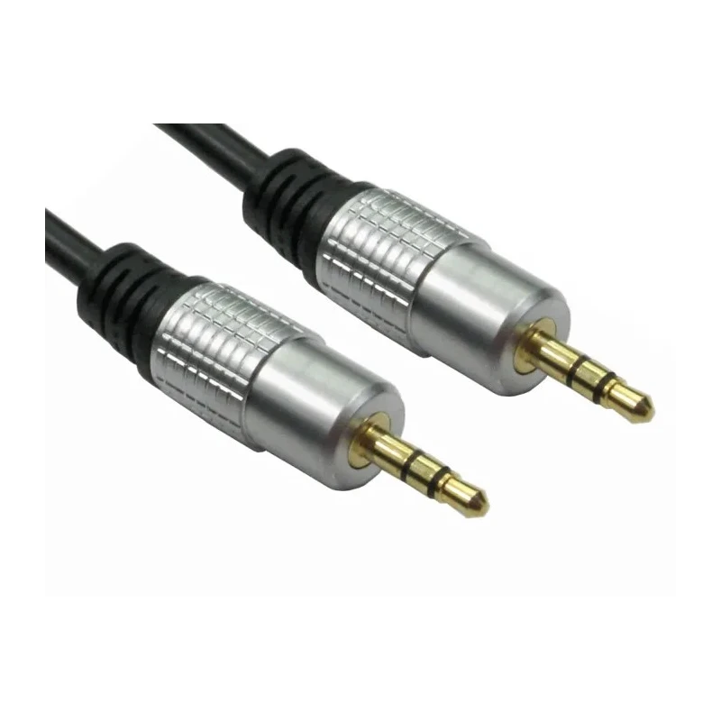 RS PRO Male 3.5 mm Stereo Jack to Male 3.5 mm Stereo Jack Auxiliary Cable Black 1m 229-9932