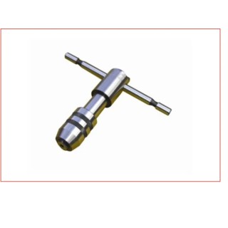 RS PRO Tap Wrench T-Handle Tap Wrench Steel Chrome Finish Thread Size M3 to M5 Overall Length 105mm 230-0112
